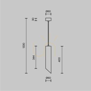 LIPARI Pendelleuchte P044PL-01-40GU10-W Maytoni small 7