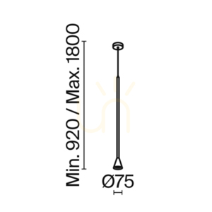 ARROW Pendelleuchte P064PL-01G Maytoni small 7