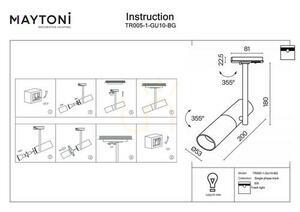 ELTI TR005-1-GU10-BG Stromschienenstrahler Maytoni small 6