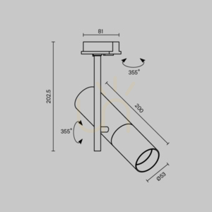 ELTI TR005-1-GU10-BG Stromschienenstrahler Maytoni small 7