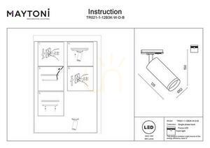 FOCUS LED Stromschienenstrahler TR021-1-12B3K-W-D-B Maytoni small 5