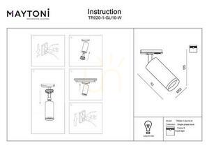 FOCUS S TR020-1-GU10-W Strahler für Stromschienen Maytoni small 5