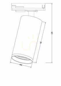 FOCUS S TR020-1-GU10-W Strahler für Stromschienen Maytoni small 6