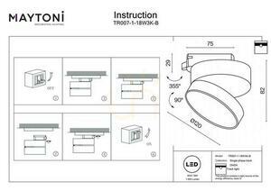 ONDA TR007-1-18W3K-B Stromschienenstrahler Maytoni small 8