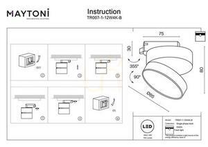 ONDA TR007-1-12W4K-B Stromschienenstrahler Maytoni small 8