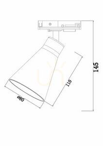 VIRAR TR022-1-GU10-B Stromschienenstrahler Maytoni small 6