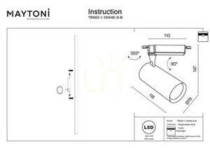 Schienenstrahler Maytoni Vuoro Unity TR003-1-10W4K-S-B schwarz LED 10 W 4000 K small 7