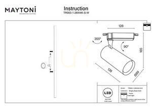 VUORO Stromschienenstrahler TR003-1-26W4K-S-W Maytoni small 7