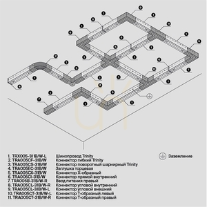 Schwarze Endkappe für 3-Phasen-Schiene Maytoni Trinity TRA005EC-31B small 6