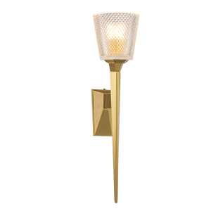Bad-Wandleuchte Verity – 1-flammig – IP44 – Messing gebürstet Elstead small 0