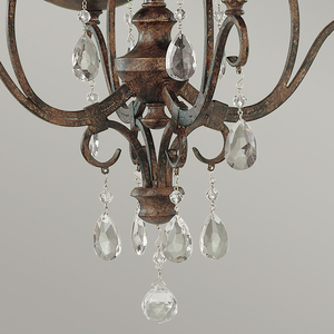Kronleuchter Chateau - 4 Lichtquellen - Mocha Bronze Elstead small 3