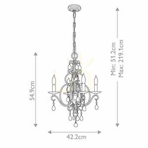 Kronleuchter Chateau - 4 Lichtquellen - Mocha Bronze Elstead small 8