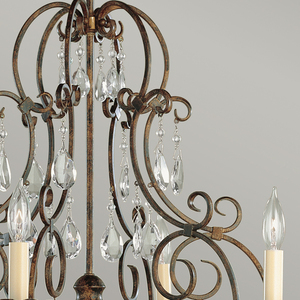 Chateau 6 Licht Kronleuchter Elstead small 1