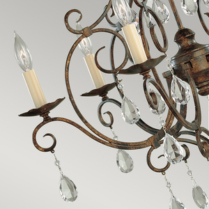 Chateau 6 Licht Kronleuchter Elstead small 3