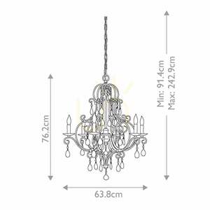 Elstead Chateau Kronleuchter mit 6 Leuchten small 6