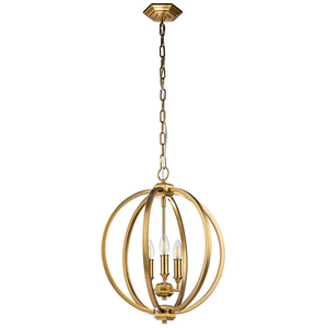 Corinne 3 Licht Medium Pendelleuchte Elstead small 1