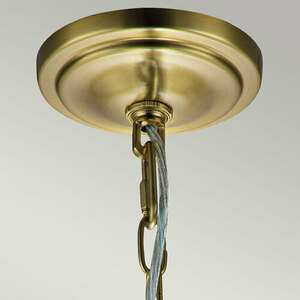 Elstead Hounslow Pendelleuchte FE-HOUNSLOW-P-BB, patiniertes Messing, Klarglas, 1×E27 small 2