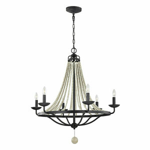 Nori 6 Licht Kronleuchter Elstead small 0