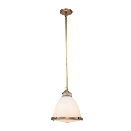 Prüfen Elstead Amelia Pendelleuchte mittelgroß, 1 × E27, Heritage-Messing, HK-AMELIA-P-M-HB