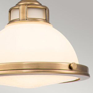 Kleine Pendelleuchte Amelia - 1-flammig - Messing Heritage Brass Elstead small 2