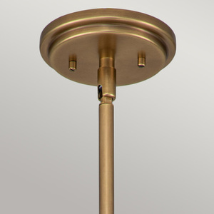 Kleine Pendelleuchte Amelia - 1-flammig - Messing Heritage Brass Elstead small 3