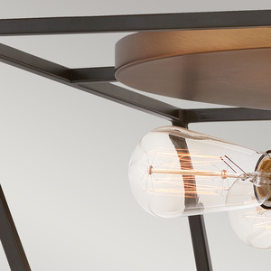 Fulton Deckenleuchte - 4 Lichtquellen - Bronze und Messing Elstead small 2