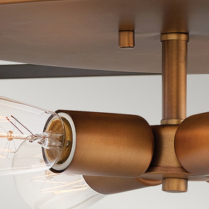 Fulton Deckenleuchte - 4 Lichtquellen - Bronze und Messing Elstead small 3