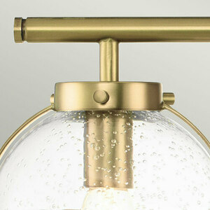 Wandleuchte Hollis - 3 Leuchtmittel - Heritage Brass, Blasenglas Elstead small 3