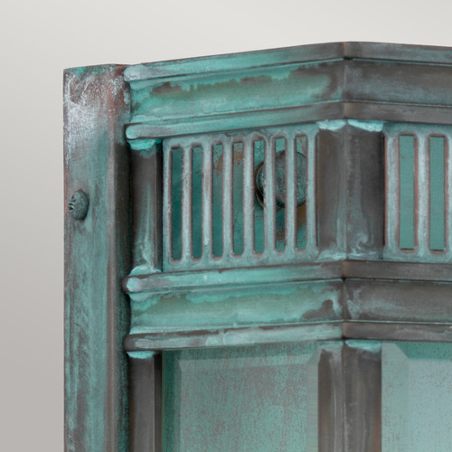 Prüfen Holborn Außenwandlaterne mittel - 2 Lichtquellen - Verdigris Elstead