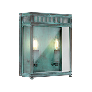 Holborn Außenwandlaterne mittel - 2 Lichtquellen - Verdigris Elstead small 0