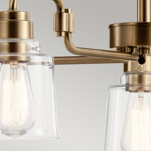 Kronleuchter Aivian - 5 Lichtquellen - Gealtertes Messing Elstead small 1