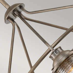 Außen-Kronleuchter Ashland Bay - 5 Lichtquellen - Bronze poliert Elstead small 2