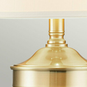 Dennison 1 Licht Tischlampe - Gebürstetes Messing Elstead small 2