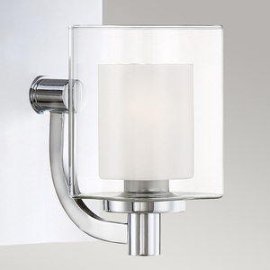 Badezimmer-Wandleuchte Kolt IP44 - 1-flammig G9 - Chrom poliert Elstead small 1