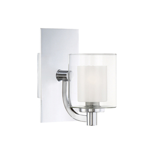 Badezimmer-Wandleuchte Kolt IP44 - 1-flammig G9 - Chrom poliert Elstead small 0