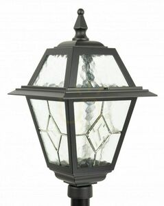 Außenstehleuchte SU-MA K 5002/1/N 160 cm schwarz patina Aluminium Glas small 1