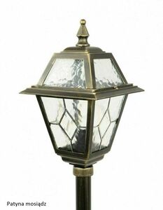 Außenstehleuchte SU-MA K 5002/1/N 160 cm schwarz patina Aluminium Glas small 7