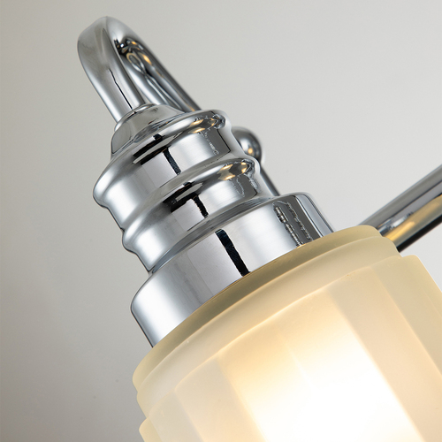 Prüfen Swell Badezimmer-Wandleuchte IP44 - 2 Lichtquellen - Chrom poliert Elstead