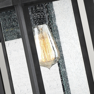 Wakefield Außenwandlaterne mittel IP44 - 1 Lichtquelle E27 - Schwarz Elstead small 2