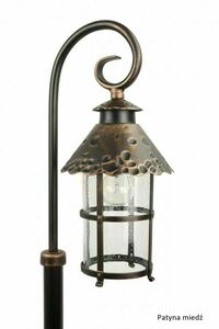 Außenstehleuchte SU-MA Toledo schwarz patina 86 cm E27 Glas Aluminium K 5002/3/R small 6