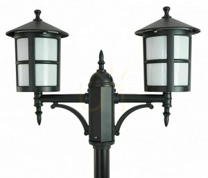 Gartenlaterne SU-MA 2-flammig schwarz Patina verstellbar 180-280 cm OGMWN 2 TD small 1
