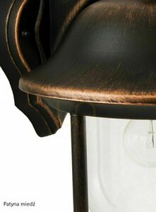 Außen-Pendelleuchte SU-MA Prince Schwarz Patina 25 cm E27 K 1018/1/O small 4