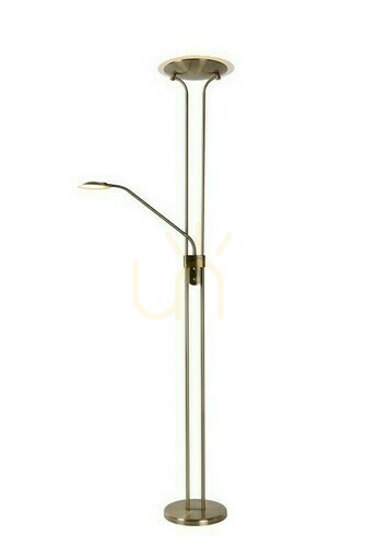 Prüfen Stehlampe Lucide CHAMPION-LED braun Metall LED dimmbar 19792/24/03