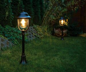 Außenstehleuchte SU-MA PRINCE schwarz Patina 55 cm E27 K 4011/1/O small 2
