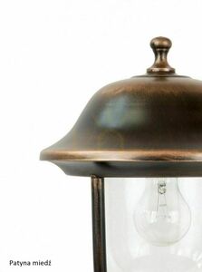 Außenstehleuchte SU-MA PRINCE schwarz Patina 55 cm E27 K 4011/1/O small 6