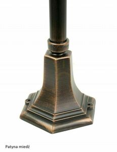 Außenstehleuchte SU-MA PRINCE 87 cm E27 schwarz patina K 5002/3/O small 9