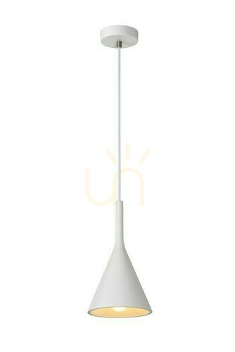 Prüfen Pendelleuchte Lucide GIPSY weiß Gips E27 16,5 cm 35406/16/31
