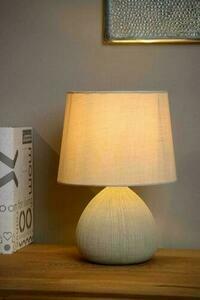 Tischleuchte Lucide RAMZI Beige Keramik Baumwolle Japandi 47506/81/38 small 2