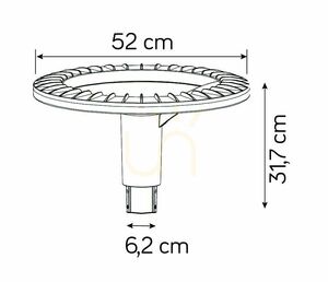 Gartenlaterne SU-MA STRMAX-3000 300 cm dunkelgrau Aluminium Polycarbonat small 4
