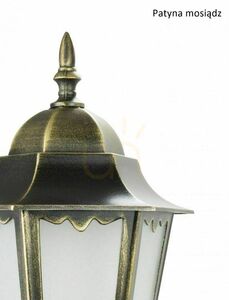 Außenwandleuchte SU-MA Retro schwarz-patina Glas Aluminium E27 K 3012/1/DH g small 7